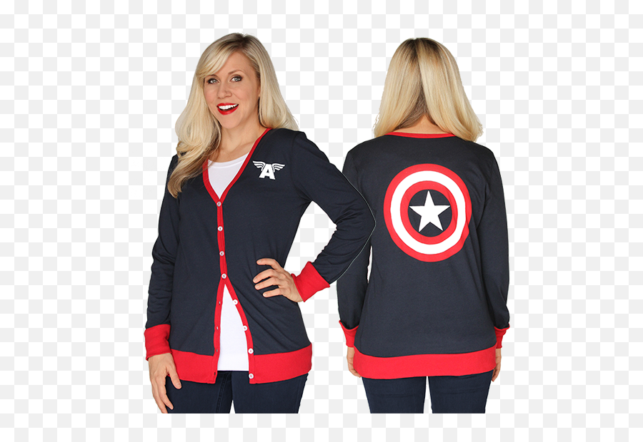 Her Universe Launches New Marvel Themed Apparel For Women - Long Sleeve Png,Captain Marvel Icon Theater