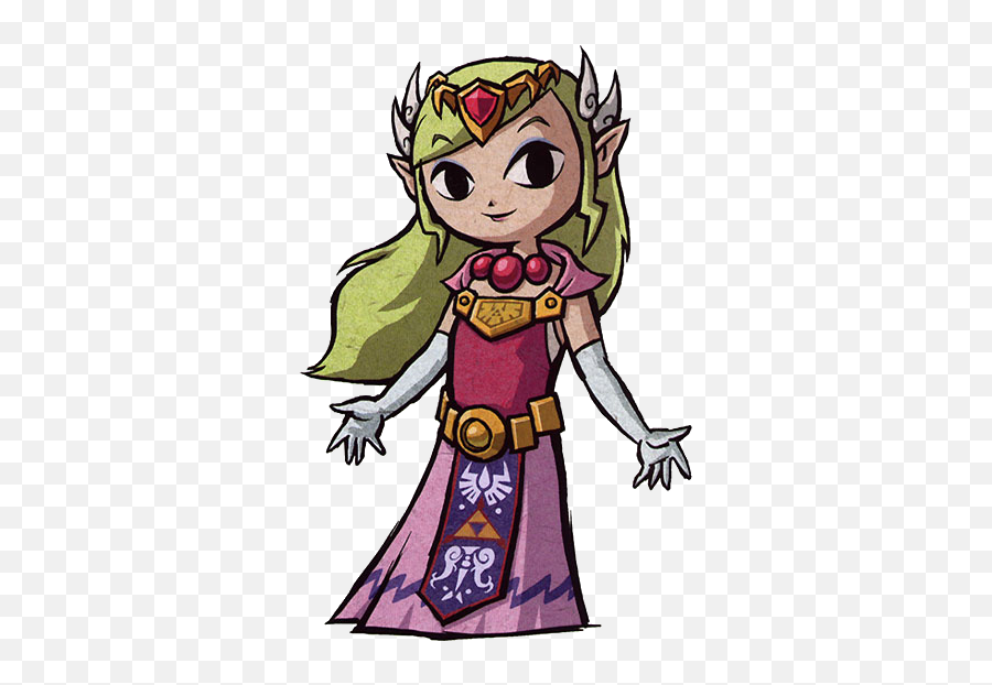 Princess Zelda Art Tattoo Legend Of - Princesse Zelda Wind Waker Png,Toon Link Icon