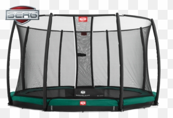 Berg Inground Champion Grey 380 Safety Net Deluxe Png Trampoline