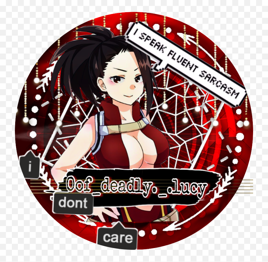 Momo Bnha Yaoyorozu Momoyaoyorozu Sticker By Jared 19 - Momo Yaoyorozu Icons Red Png,Sarcasm Icon