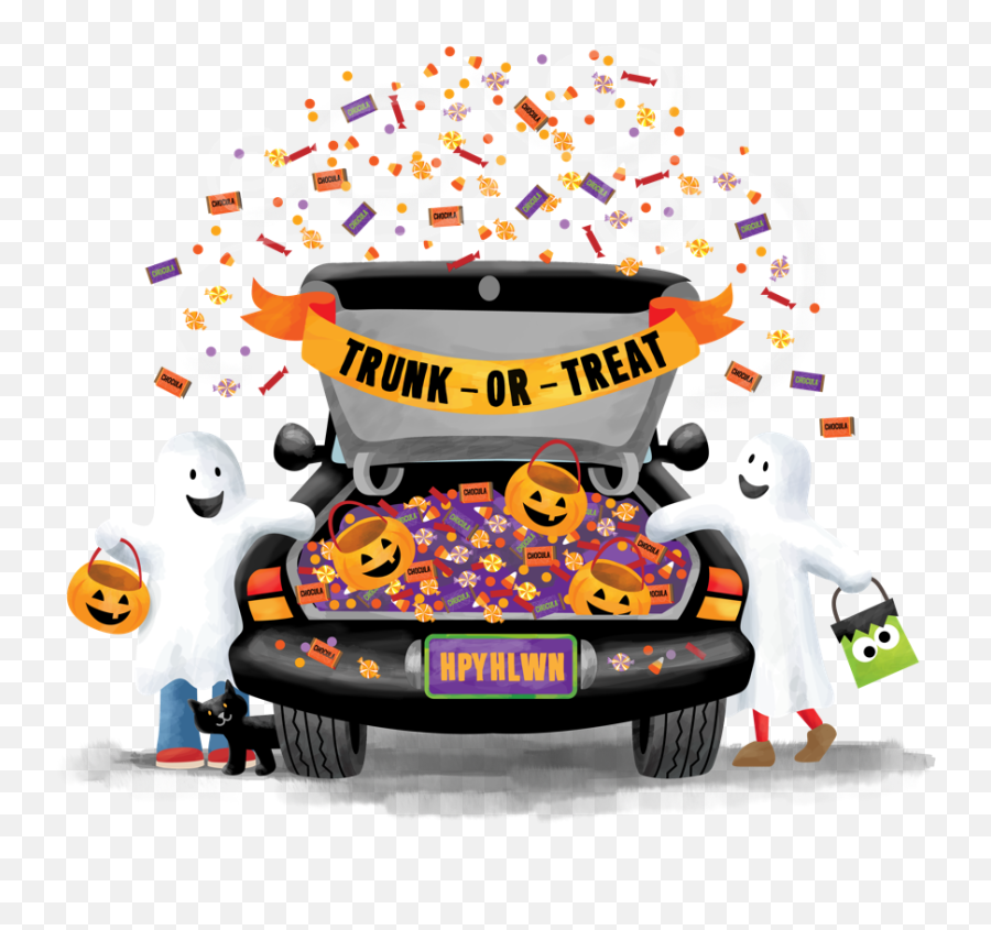 Download Trunk Or Treat Clipart Transparent - Full Size Png Free Halloween Trunk Or Treat Clip Art,Car Clipart Transparent Background
