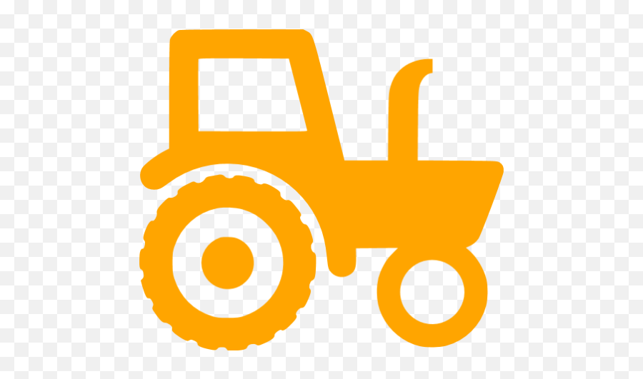 Orange Tractor Icon - Free Orange Tractor Icons Tractor Line Art Png,Heavy Duty Icon