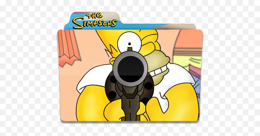 The Simpsons Folder Folders Homer Gun Free Icon Of - Lego The Simpsons Png,Homer Icon
