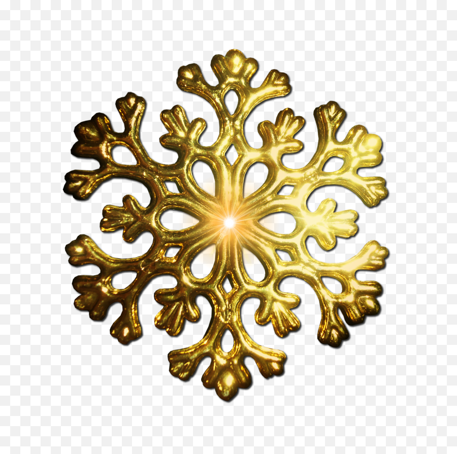Gold Snowflake Png Clip Art Freeuse Download - Gold Gold Snowflakes Transparent,Golden Stars Png