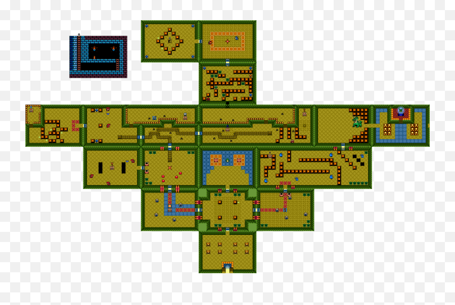 Oracle Of Seasons Walkthrough - Gnarled Root Dungeon Zelda Oracle Of Season Maps Png,Treasure Chest Icon Botw Shrine