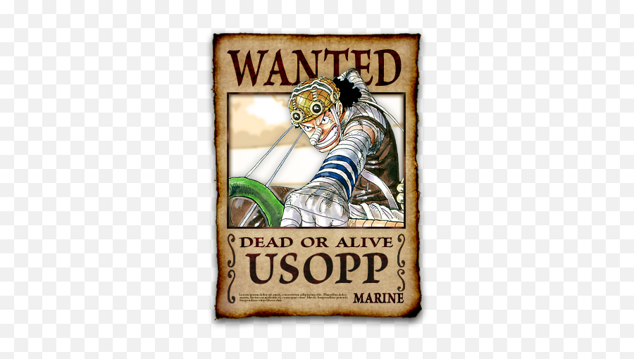 Download Usopp Wanted Poster - Sanji New Wanted Poster Png,Wanted Poster Png