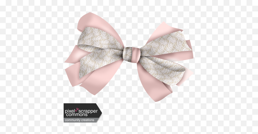 Sweet Vintage Bow 1 Graphic By Dawn Prater Pixel Scrapper - Scrapbook Pink Bow Png,Pink Bow Png