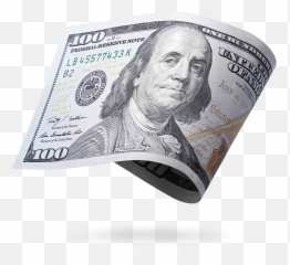 United States One Hundred - Transparent Background 100 Dollar Bill Png