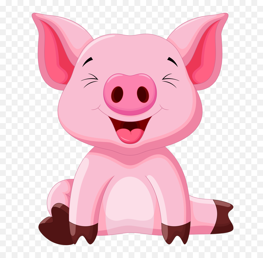 Download Cute Clipart Animal - Cute Baby Pig Clipart Png,Cartoon Baby Png