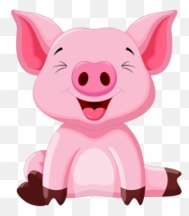 Download Cute Clipart Animal - Cute Baby Pig Clipart Png,Cartoon Baby Png
