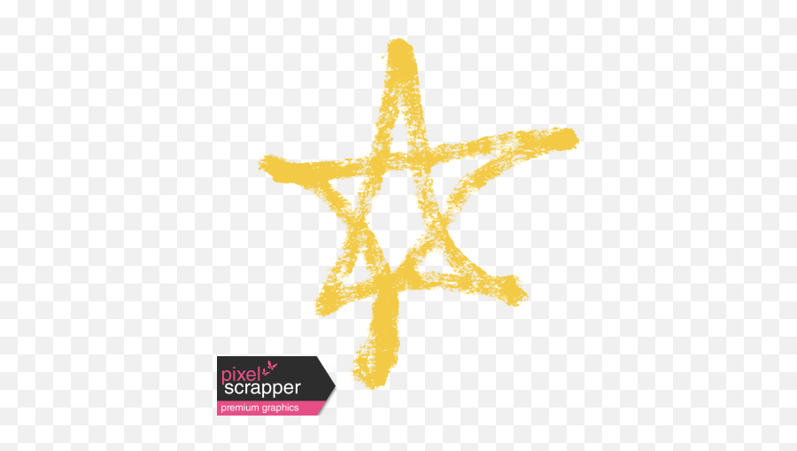 Xy - Marker Doodles Yellow Star 3 Graphic By Melo Vrijhof Yellow Hand Drawn Arrow Png,Yellow Stars Png