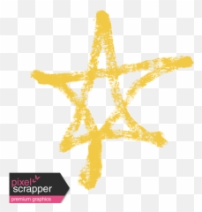 Xy - Marker Doodles Yellow Star 3 graphic by Melo Vrijhof Hand Drawn Arrow Png