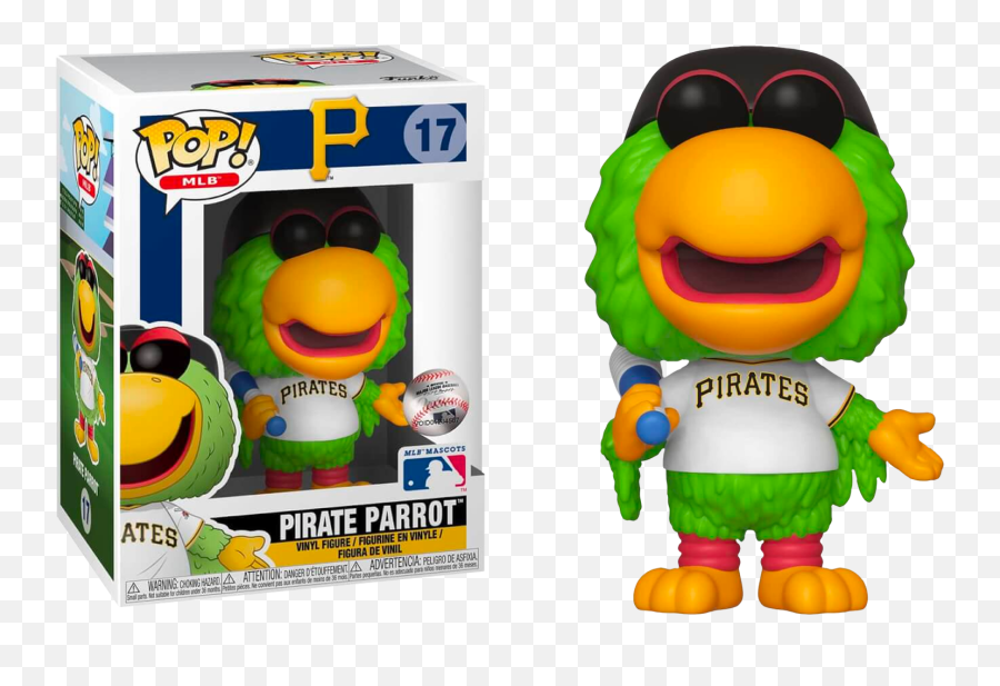 Mlb Baseball Pirate Parrot Pittsburgh Pirates Mascot Funko - Pittsburgh Pirates Funko Pop Png,Pirate Parrot Png