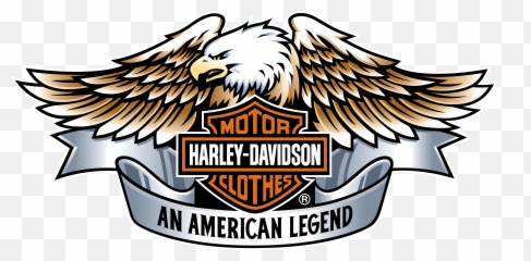 Download Harley Davidson Logo Eagle Wings Png - Free Motor Clothes