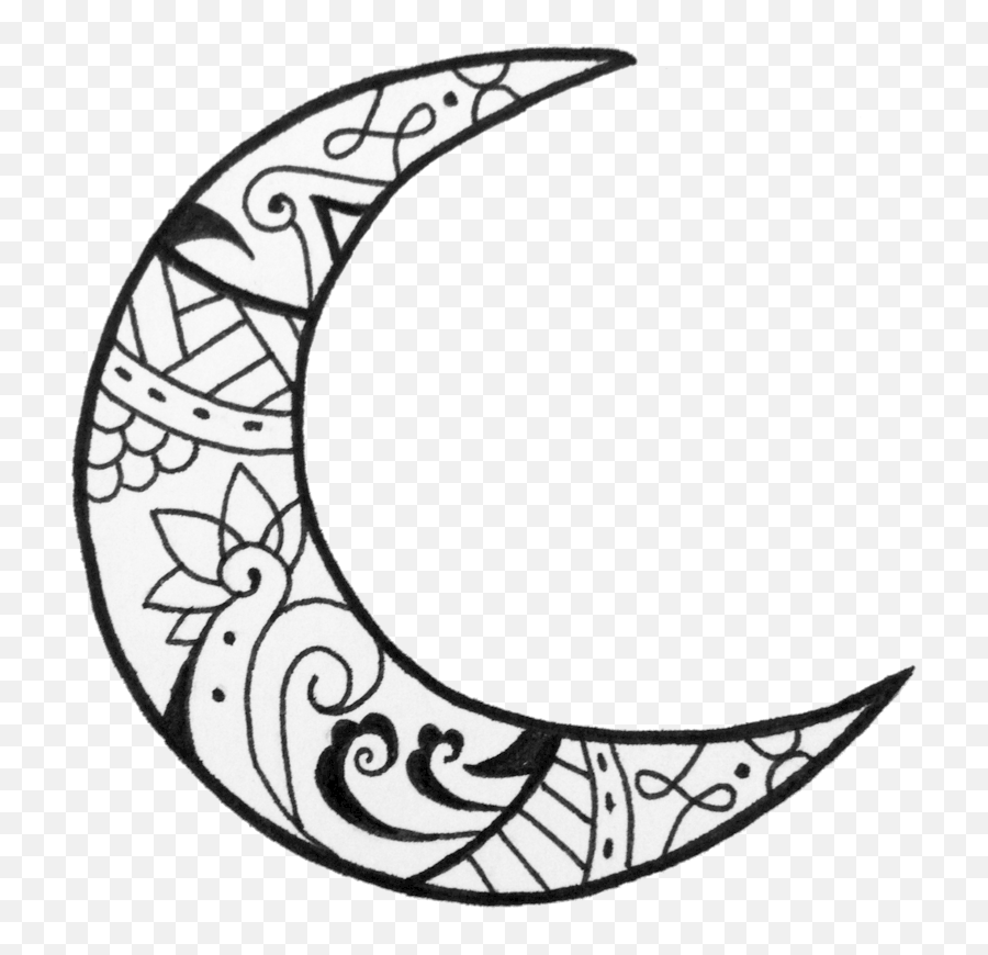 Moon Tattoo Png 1 Image - Moon Tattoo Png Transparent,Tattoo Pngs
