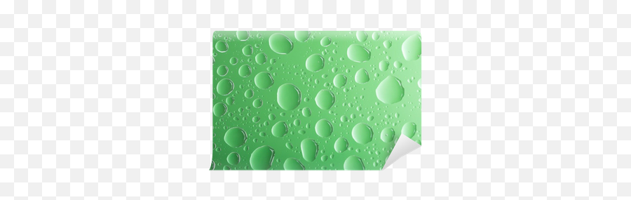 Clear Green Water Drops Over Background Wall Mural U2022 Pixers - We Live To Change Clear Green Background Png,Water Drop Transparent Background