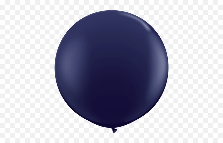 36 Inch Tuf - Tex Round Latex Balloons Navy Blue Balloon Png,Blue Balloons Png