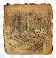 Shadowfen Treasure Map V Elder Scrolls Online Wiki - Elder Scrolls Treasure Maps Png,Treasure Map Png