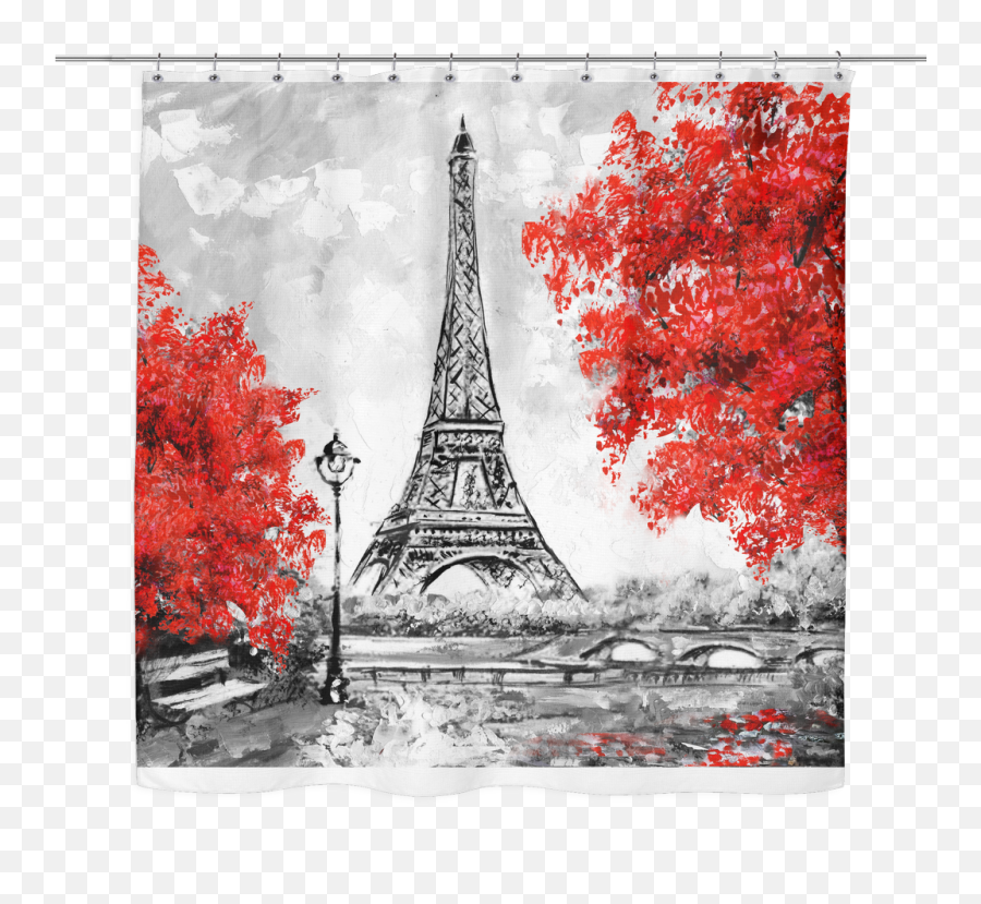 Red Curtain Png - Paris Eiffel Tower Painting Easy Eiffel Tower Painting Easy,Red Curtain Png