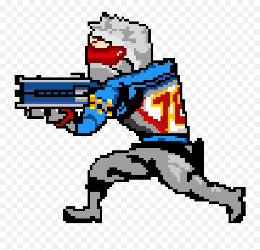 Pixilart - Soldier 76 By Volchkov Clip Art Png,Soldier 76 Png