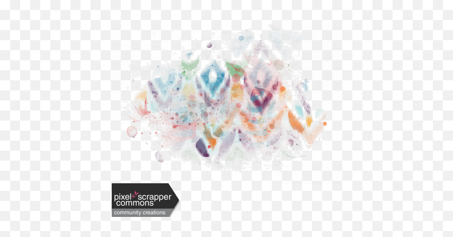 Ikat Paint Smear Light Graphic By Kelly Wardlow Pixel - Illustration Png,Smear Png