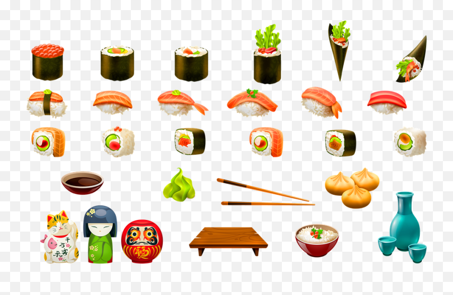 100 Free Wasabi U0026 Sushi Images - Pixabay Bolas De Sushi Nombres Png,Sushi Clipart Png