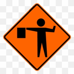Traffic Control Of Las Vegas - Flagger Ahead Sign Png,Traffic Sign Png