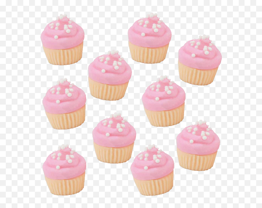 Download Hd Mini Pink Vanilla Fondant Cupcakes - Cupcake Cupcake Png,Cupcakes Png