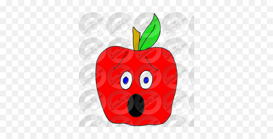 Surprised Apple Picture For Classroom Therapy Use - Great Diet Food Png,Apple Logo Clipart