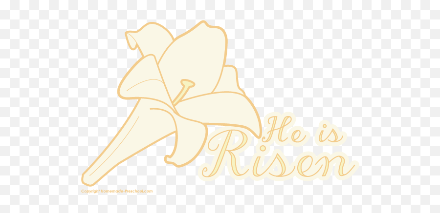 Free Easter Clipart - Language Png,He Is Risen Png