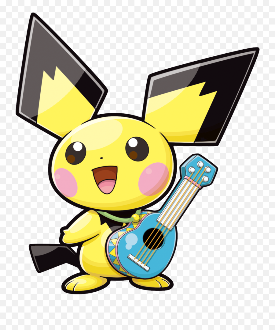 Ukulele Pichu - Pokemon Ranger Guardian Signs Pichu Png,Pichu Png