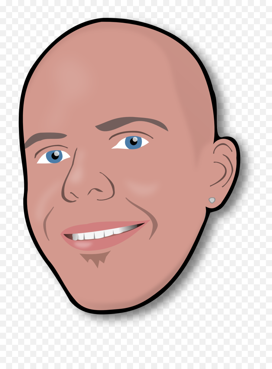 Bald Head Man Drawing Free Image - Bald Head Clip Art Png,Bald Png