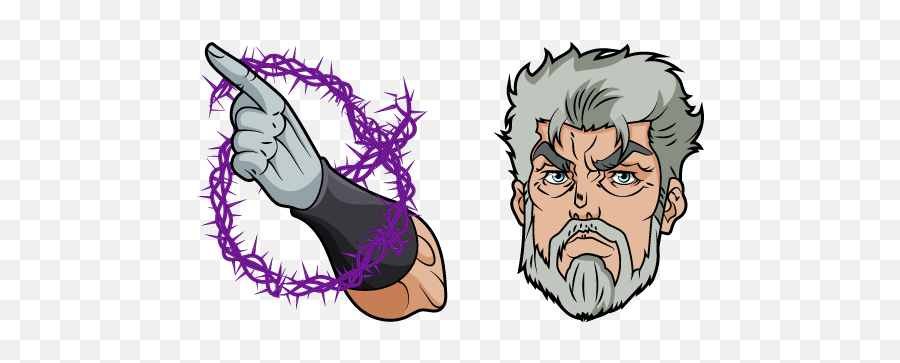 Jojou0027s Bizarre Adventure Old Joseph And Hermit Purple Cursor - Hermit Purple Jojo Png,Jonathan Joestar Transparent