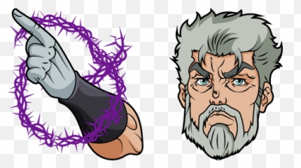 Jojou0027s Bizarre Adventure Old Joseph And Hermit Purple Cursor - Hermit Purple Jojo Png,Jonathan Joestar Transparent
