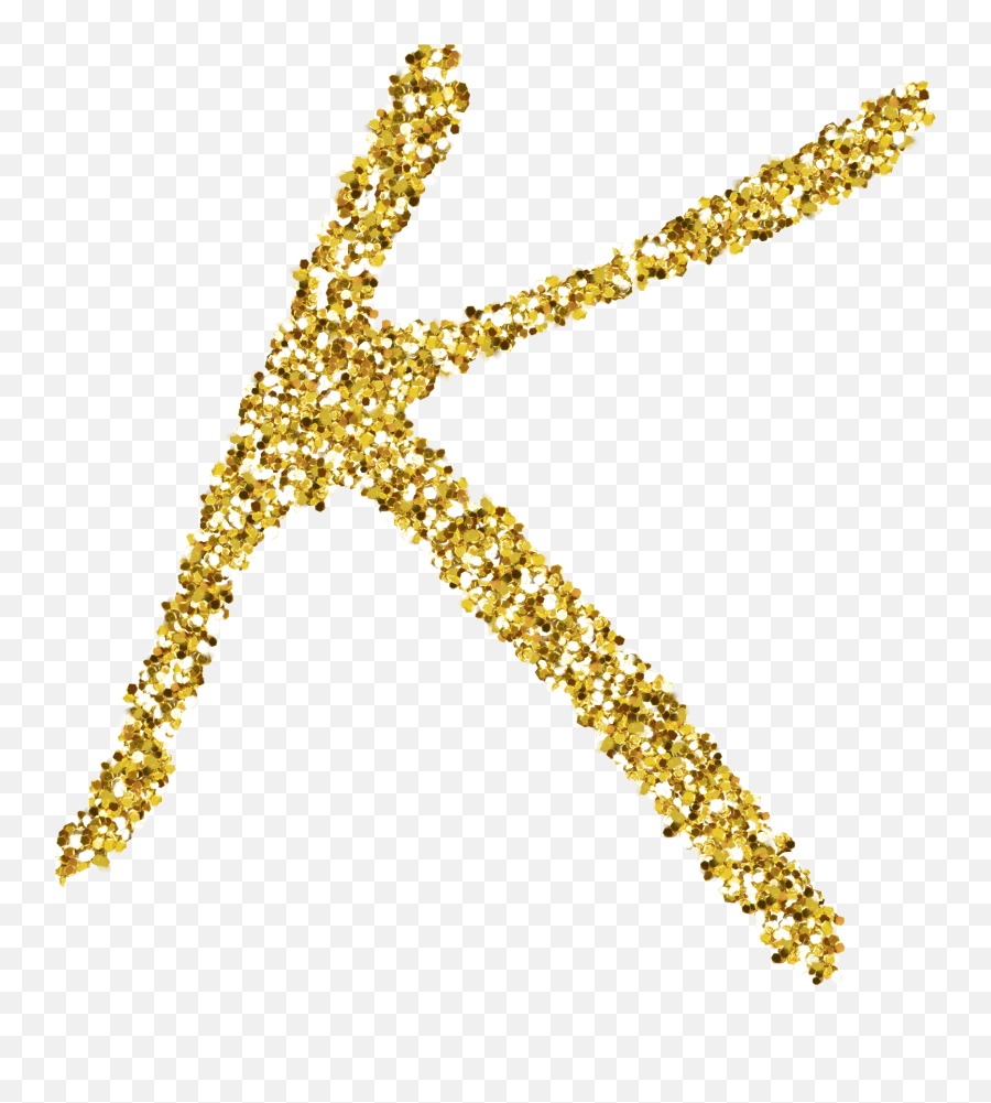 Alphabetstickers K Gold Glitter Sticker By Rachel2274 - Dot Png,Gold Sparkle Transparent Background