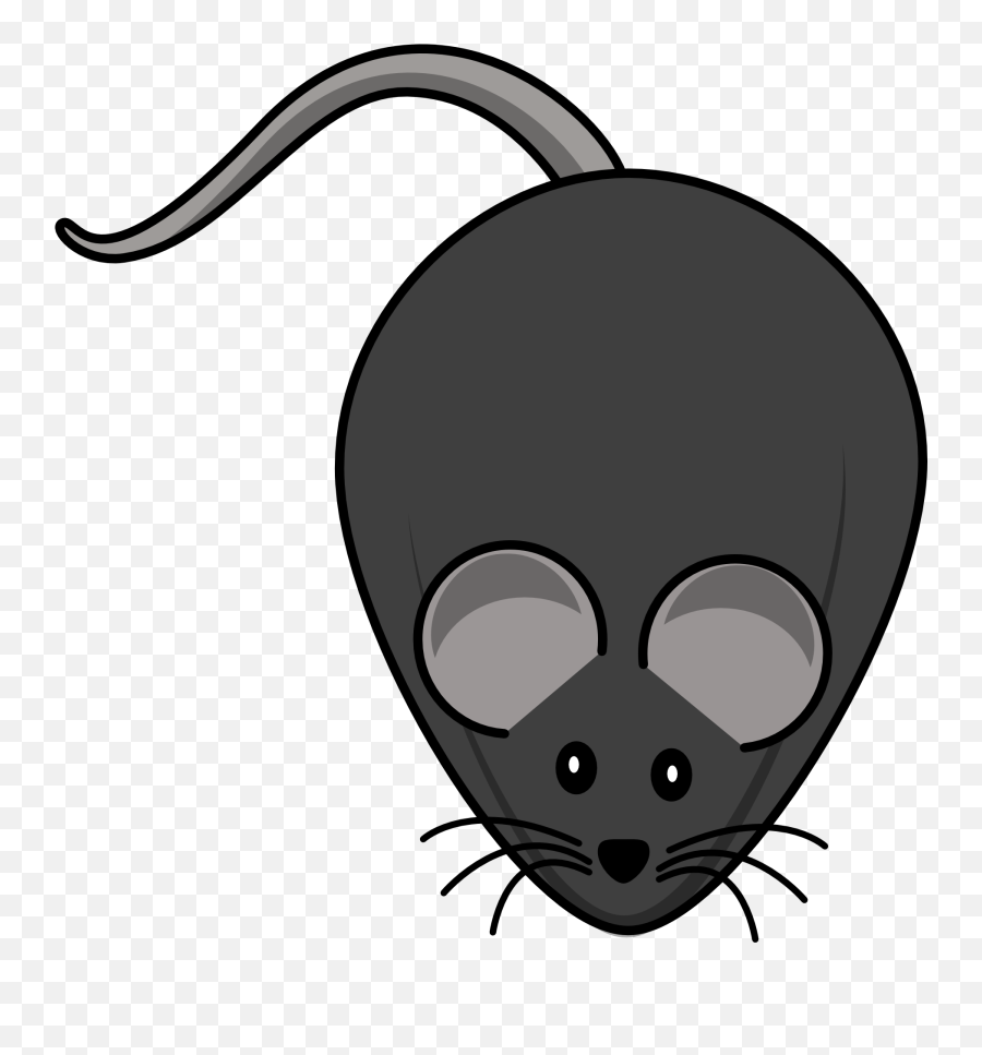 Clipart Of Cartoon Grey Mouse - Rat Cartoon Transparent Png,Mouse Animal Png