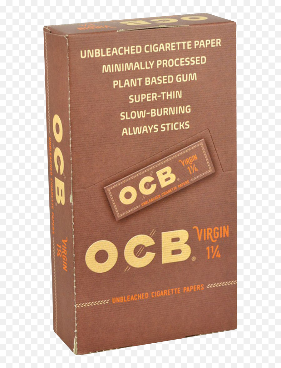 Ocb Virgin 1 14 Rolling Papers - 24 Pack Horizontal Png,Lit Cigarette Png