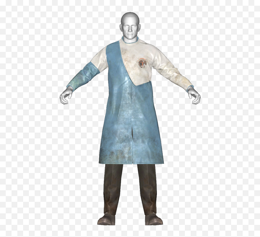 Dirty Blue Institute Lab Coat - Institute Lab Coat Full Zombie Png,Lab Coat Png