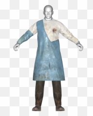 Dirty Blue Institute Lab Coat - Institute Lab Coat Full Zombie Png,Lab Coat Png