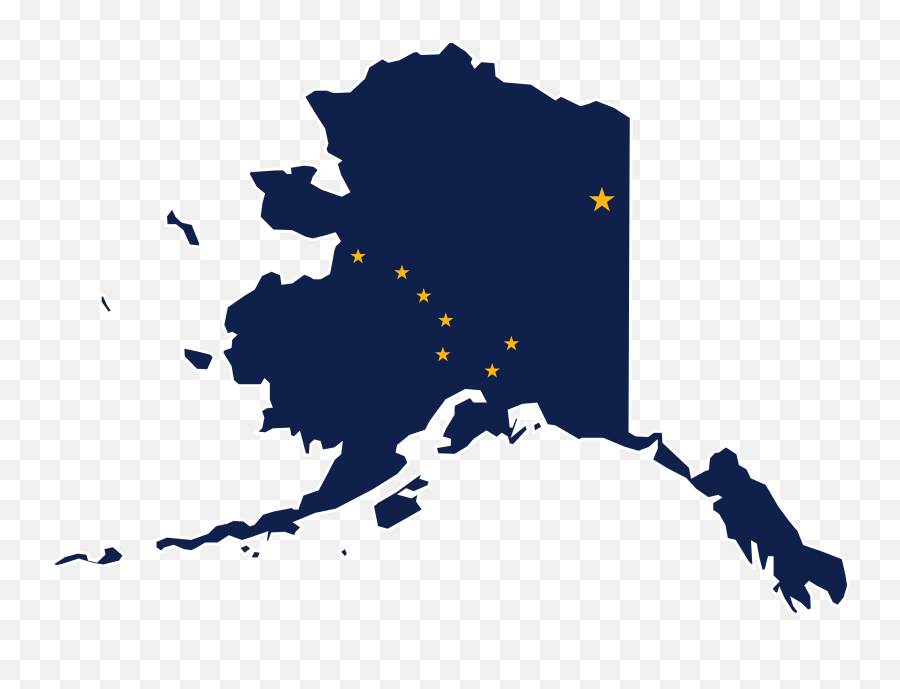 Flag Map Of Alaska - State Alaska Png,Alaska Png