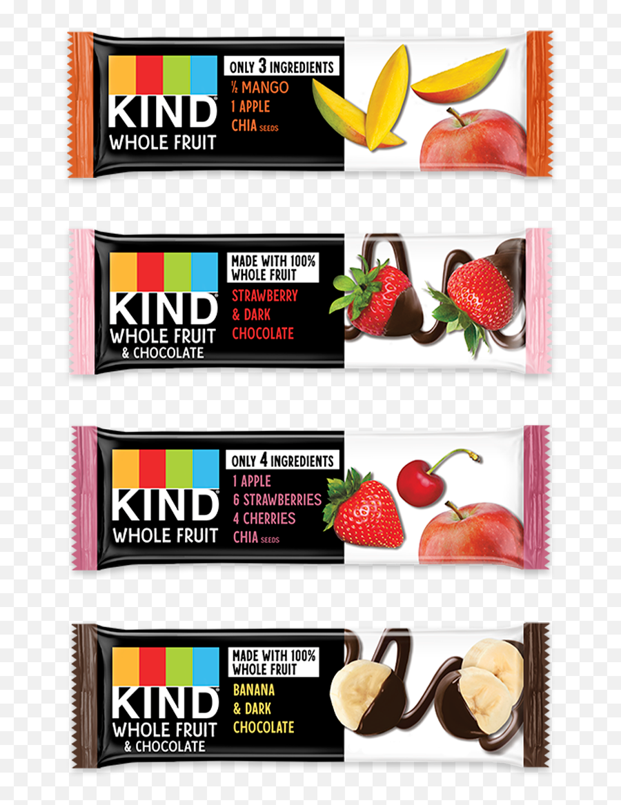 Whole Fruit Variety Pack Bars - Kind All Fruit Bar Png,Kind Bars Logo