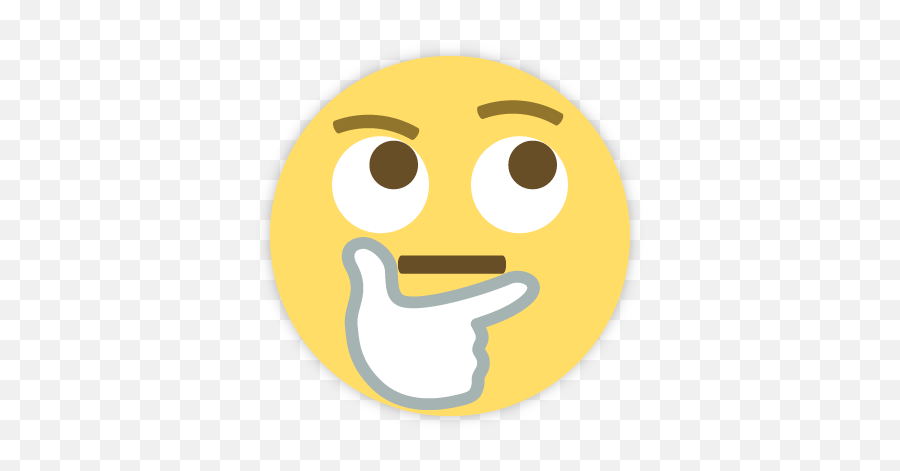 Thinking - Confused Emoji Png,Water Emoji Transparent