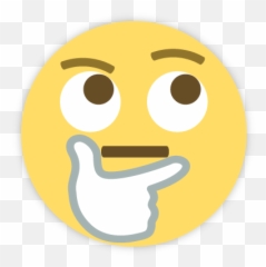 Thinking - Confused Emoji Png,Water Emoji Transparent