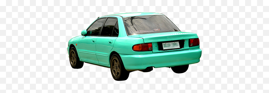 A Green Blue Car Thatu0027s Parked Png File With The - Proton Wira,Car Front View Png