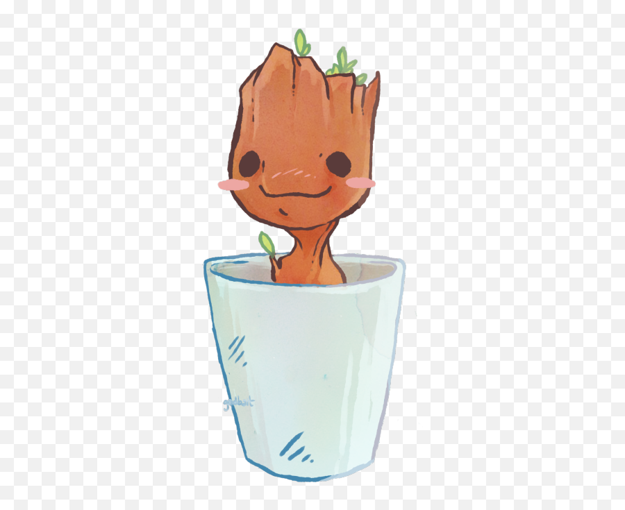 Fan Art Gotg Guardians Rocket Of The Galaxy Groot - Fan Art Baby Groot Png,Gamora Png