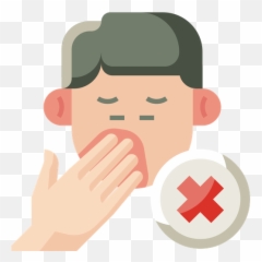 Free Dont Touch Face Icon Of Flat - Your Png