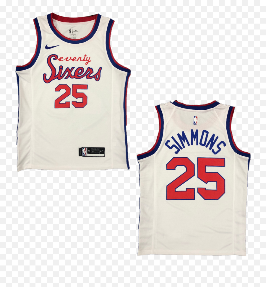Mens Philadelphia 76ers Simmons No - Sleeveless Png,Icon Vest Size Chart