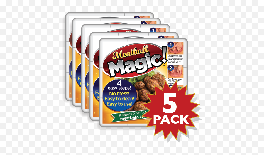 Limited Time Special Meatball Magic 5 Pack Get For The Price Of 4 - Snack Png,Meatball Png