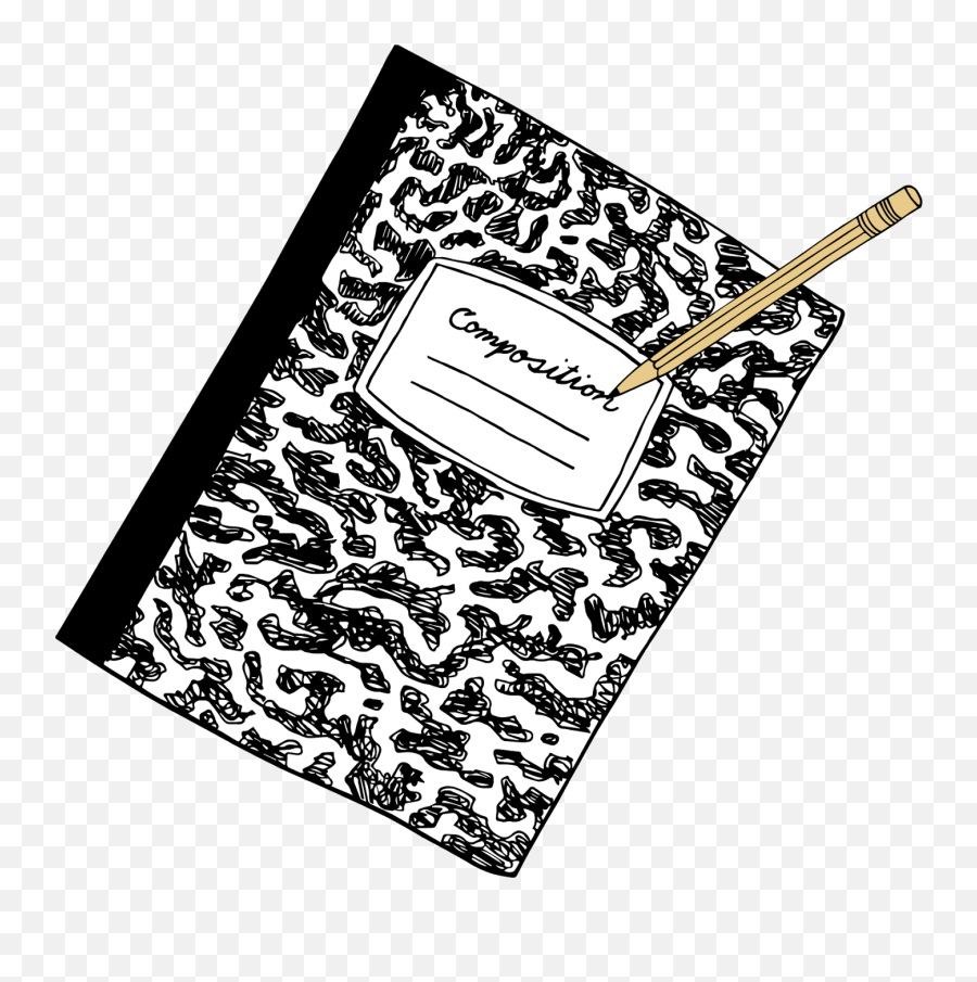 Composition Notebooks Or 3 - Pencil And Composition Notebook Clipart Png,Composition Notebook Png