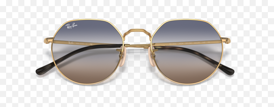Ray - Ban Rb3565 Jack 53 Bluebrown Gradient U0026 Gold Sunglasses Png,Rayban Icon